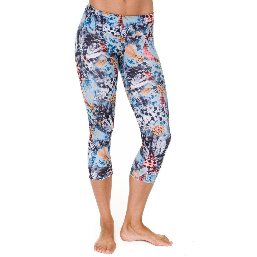 FINAL SALE Onzie Hot Yoga Capri 202 - Navajo - front view