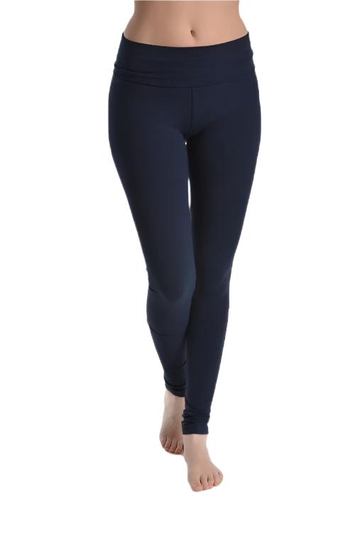 T-Party Roll Down Waist Legging CJ71163 - Navy - rear view