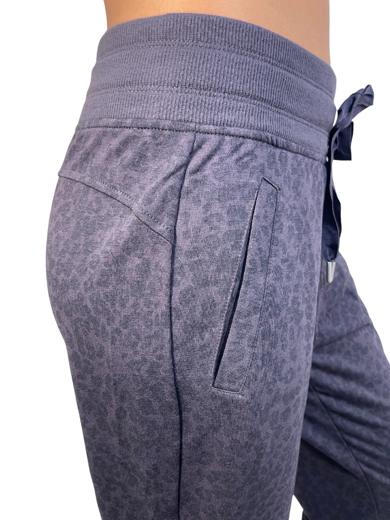 Apana Little Leopard Sweat Pants Fitness Fashions Petrol M