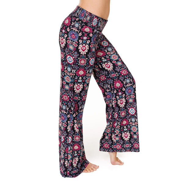 Onzie Hot Yoga Palazzo Pant 230 - Persia - side view