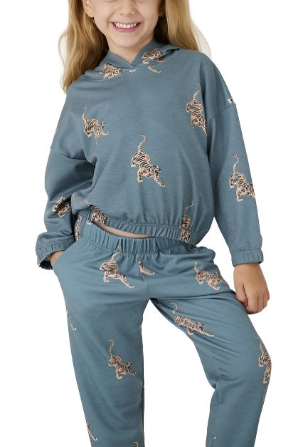 Onzie Youth Hoodie Sweatshirt 813 - Black Cacti