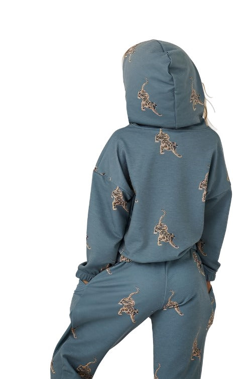 Onzie Youth Hoodie Sweatshirt 813 - Black Cacti