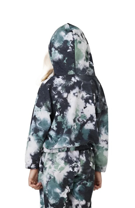 Onzie Youth Hoodie Sweatshirt 813 - Evergreen Tie Dye