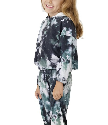 Onzie Youth Hoodie Sweatshirt 813 - Evergreen Tie Dye