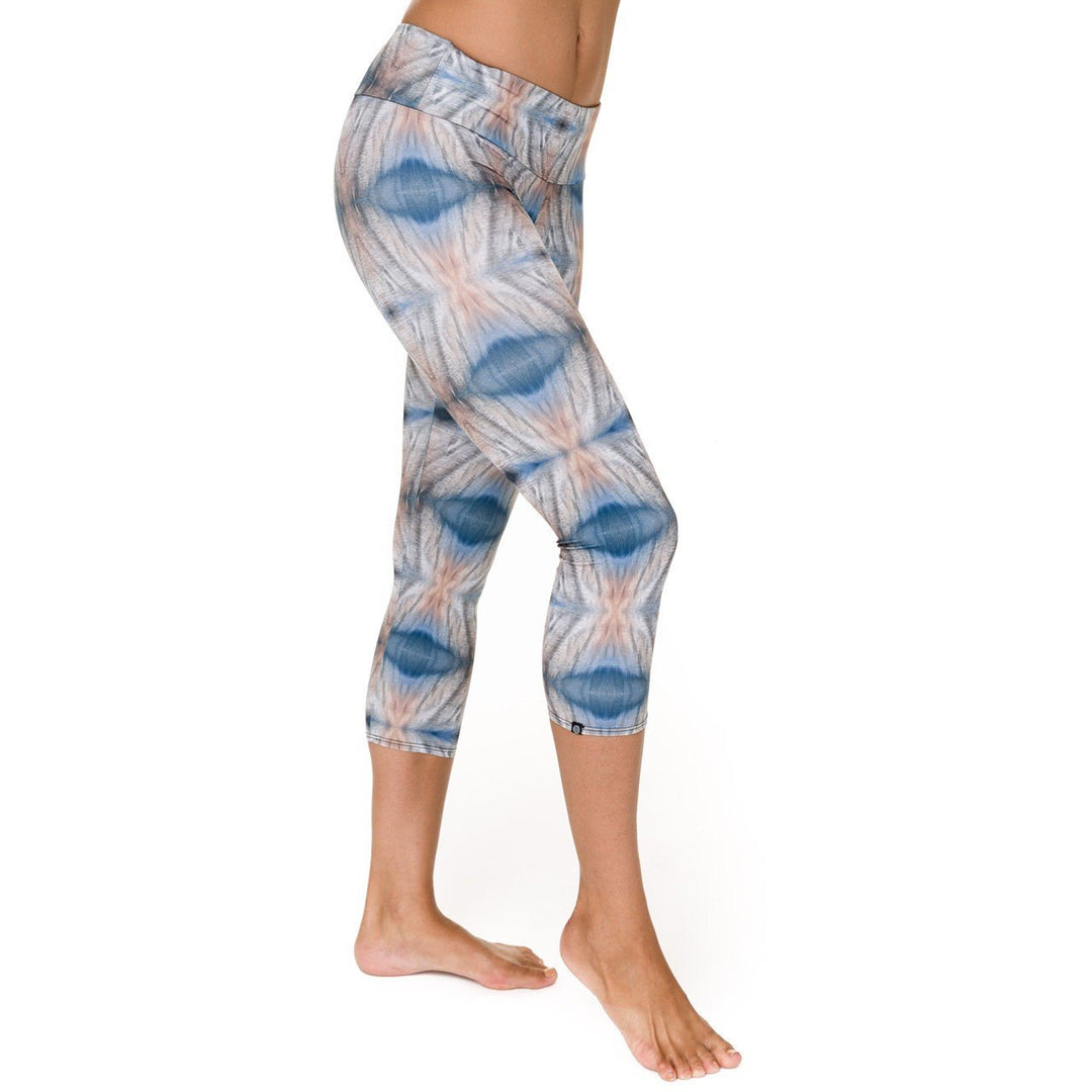 FINAL SALE Onzie Hot Yoga Capri 202 - Quicksand - side view