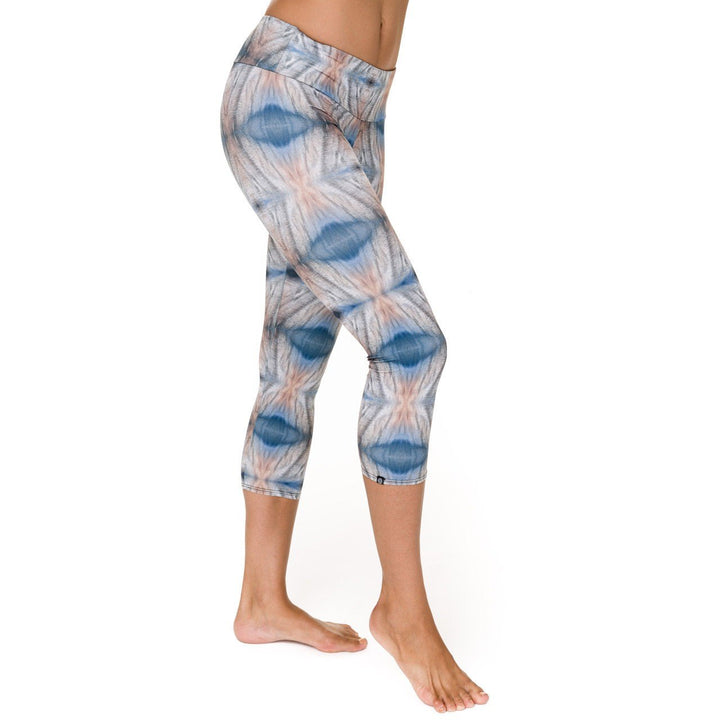 FINAL SALE Onzie Hot Yoga Capri 202 - Quicksand - side view