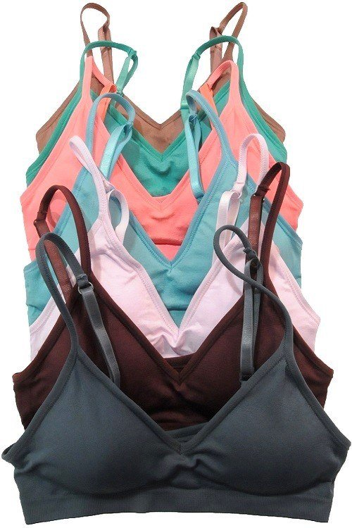 Anemone Women's Seamless V-neck Padded