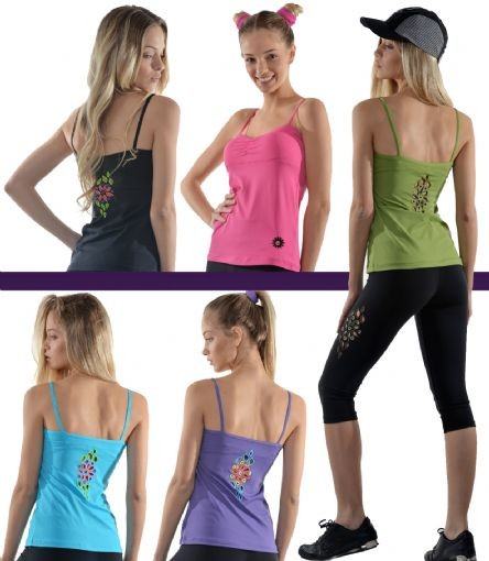 Margarita Activewear Mesh Long Tank 413218