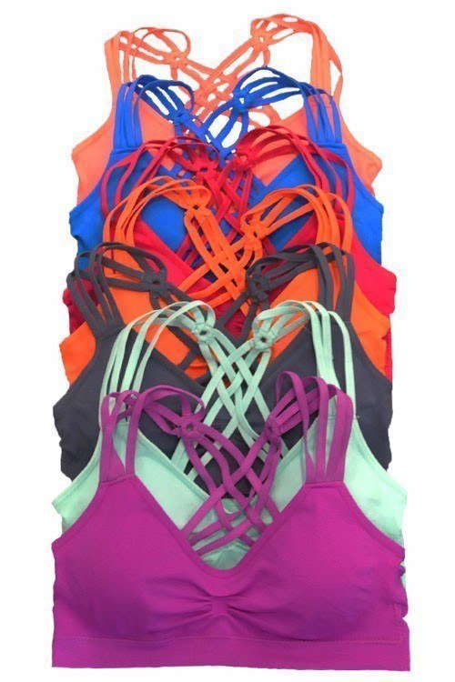 anemone seamless multistrap bra tops