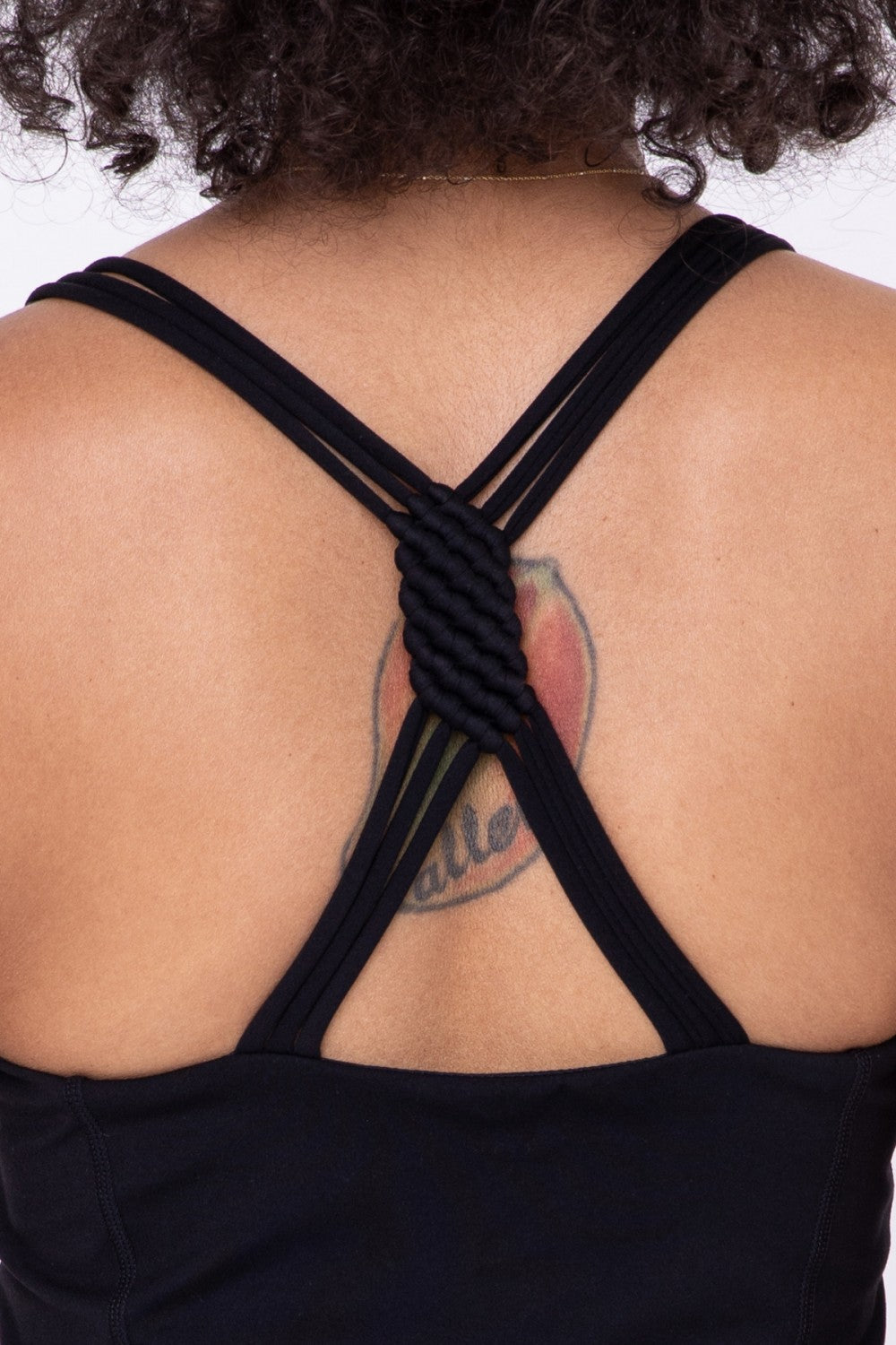 Mono B. Macrame Active Dress AD-B0441 - Black - Back Rear View