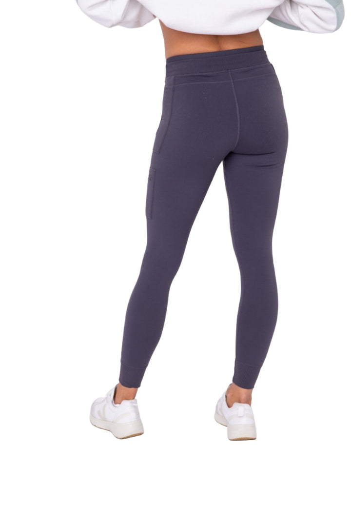 Mono B Fitted Cargo Pant AP1748 and Plus - Charcoal - Back View