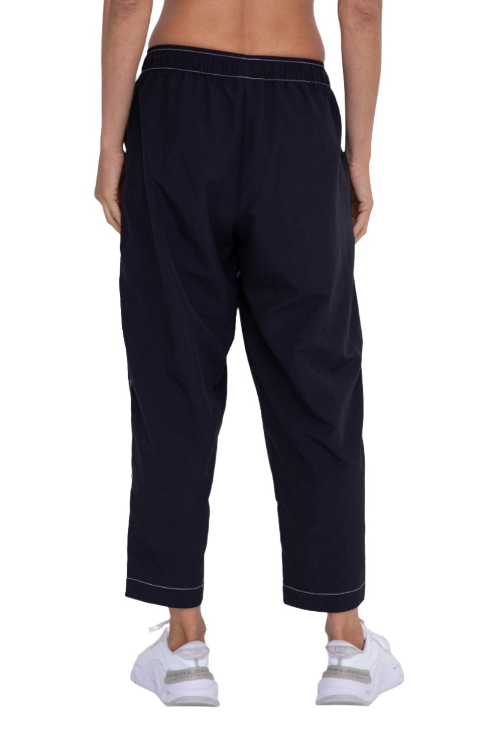 Mono B Oversized Nylon Pants AP7133 - Black - Back View