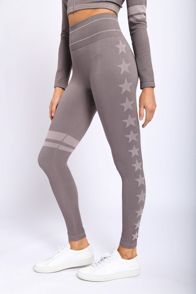 Mono B Clothing Stars And Stripes Seamless High-waisted Legging in