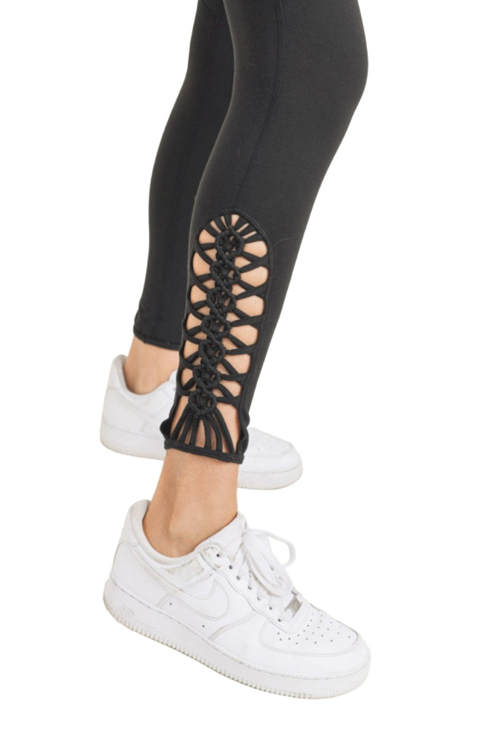 Mono B Dragon Braid Pant APH28004B - Black - Rear View