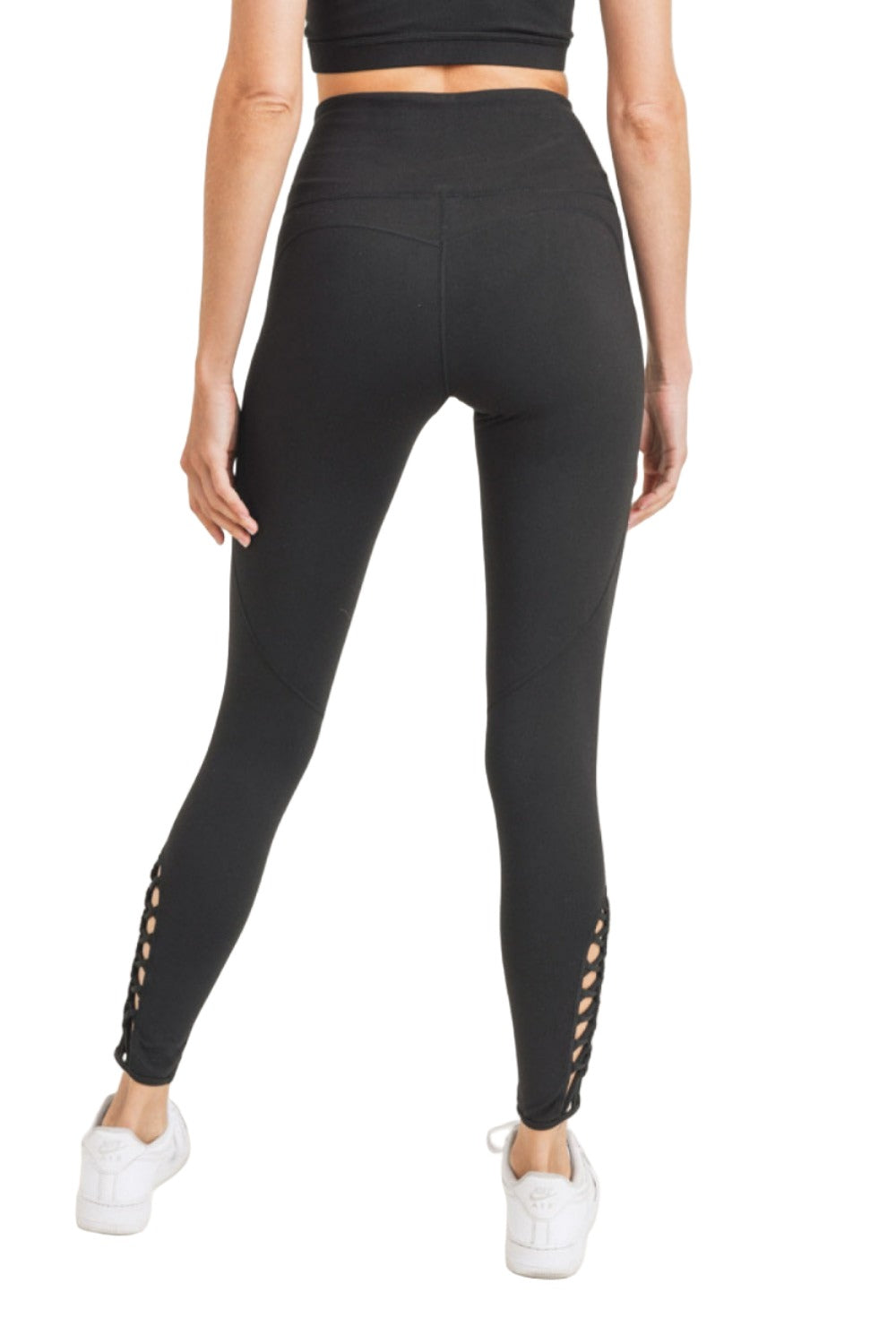 Mono B Dragon Braid Pant APH28004B - Black - Back View