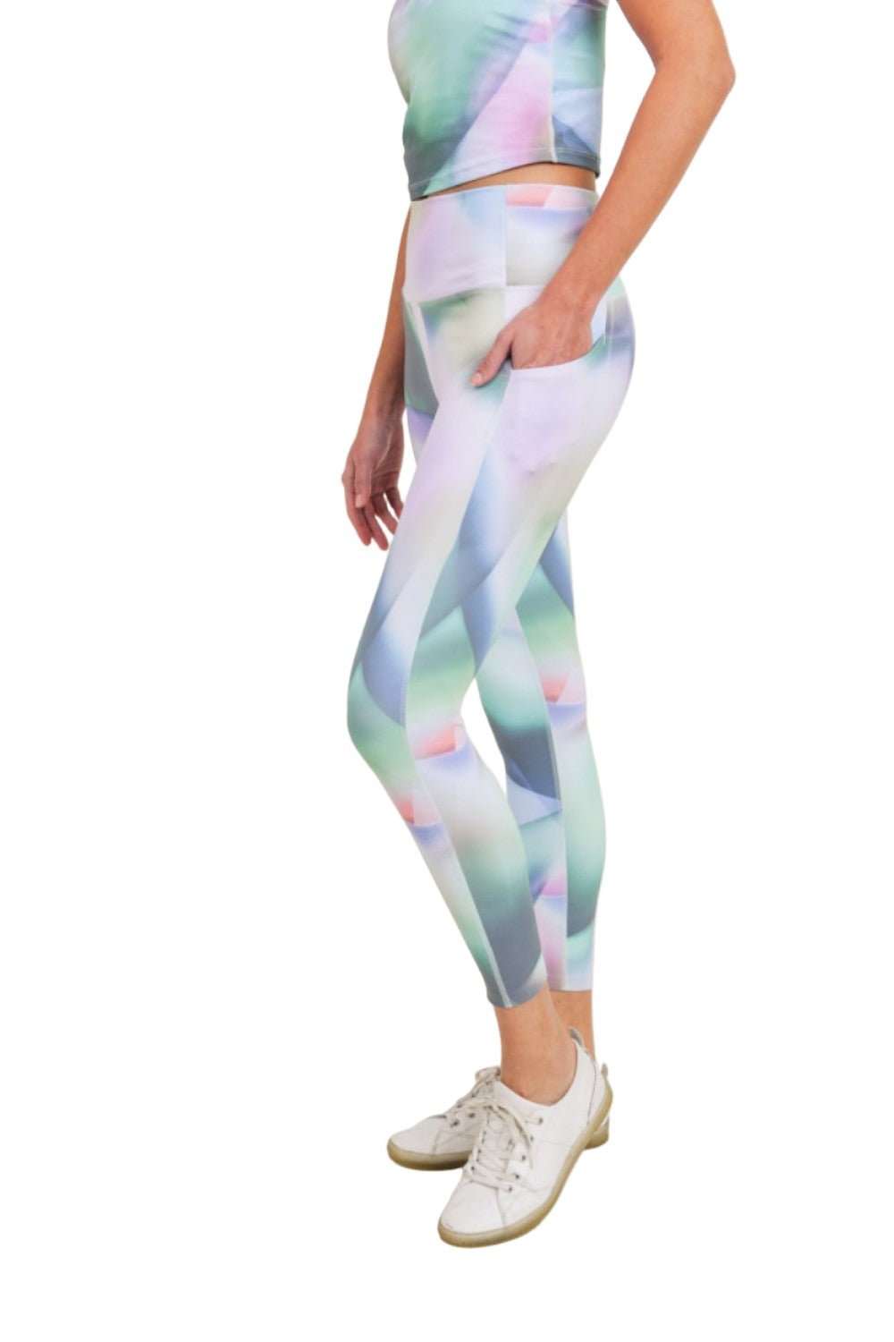 Mono B Ombre Kaleidoscope Legging APH3074-2 - side view