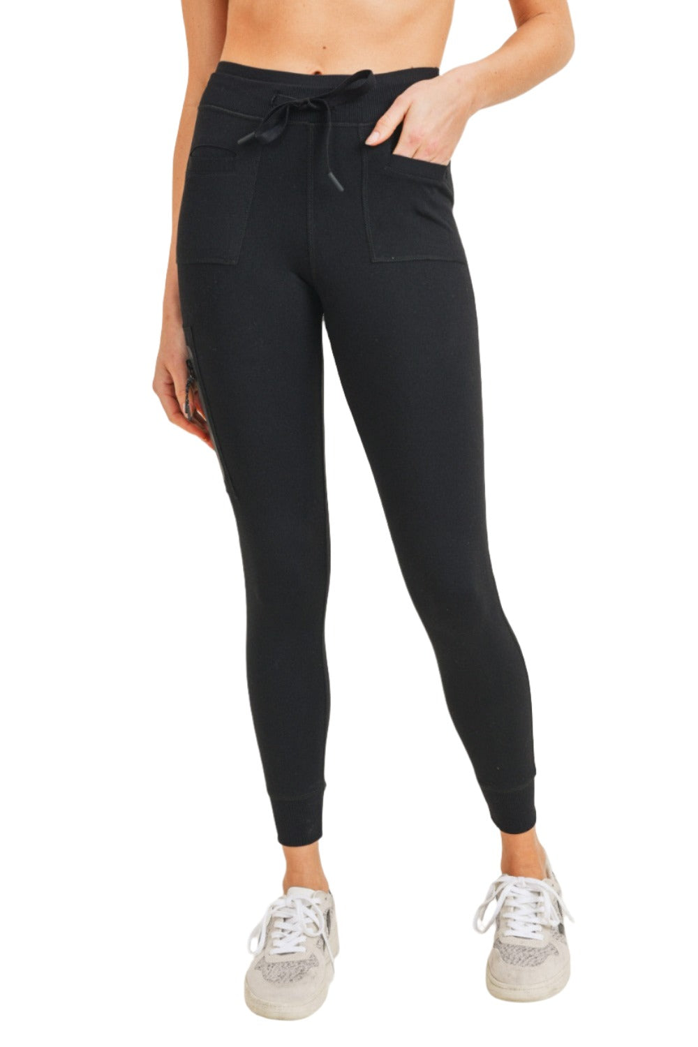 Mono B Utility Leggings APH3153 - Black - front view