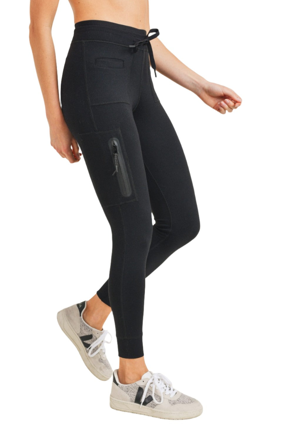 Mono B Utility Leggings APH3153 - Black - side view