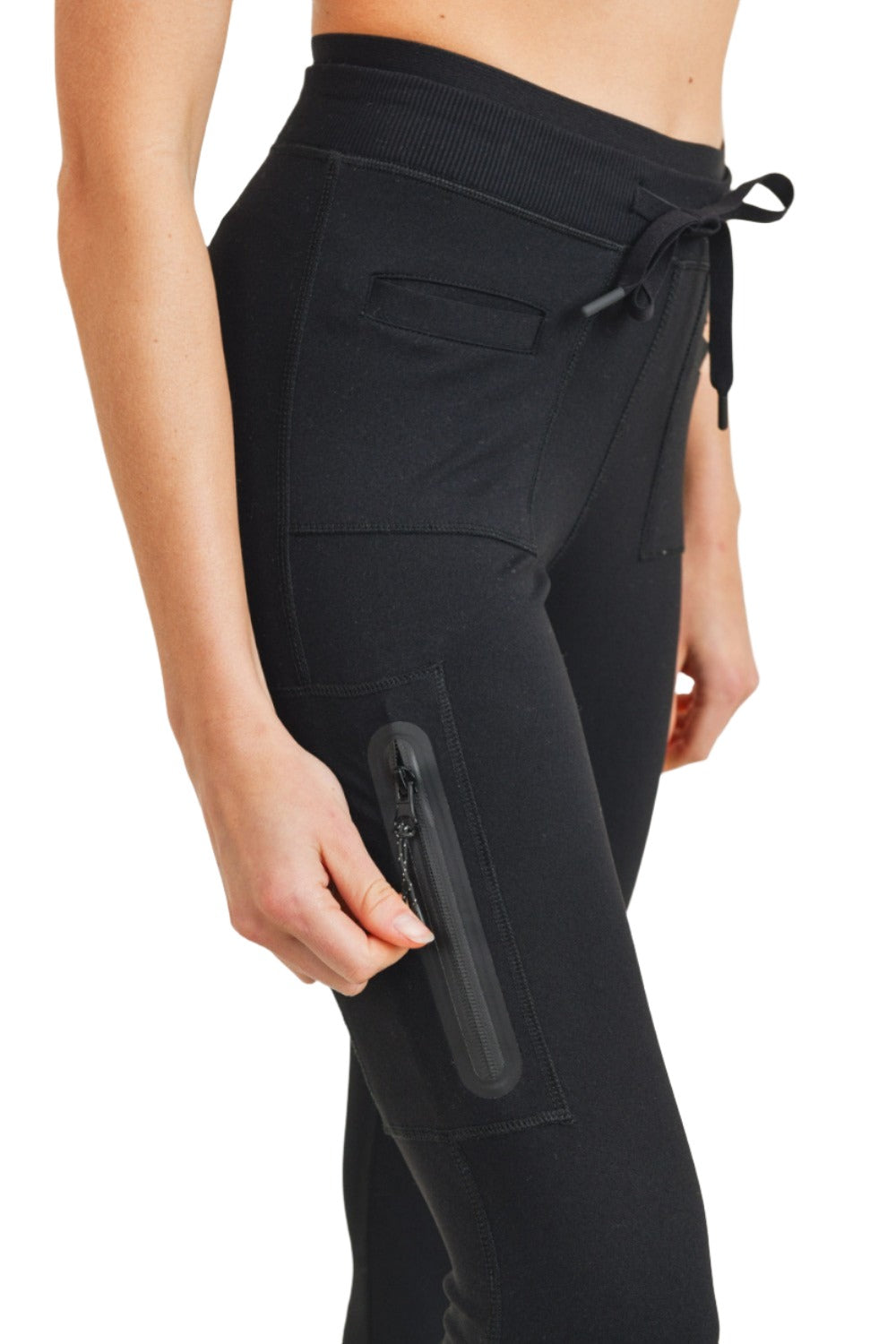 Mono B Utility Leggings APH3153 - Black - close view