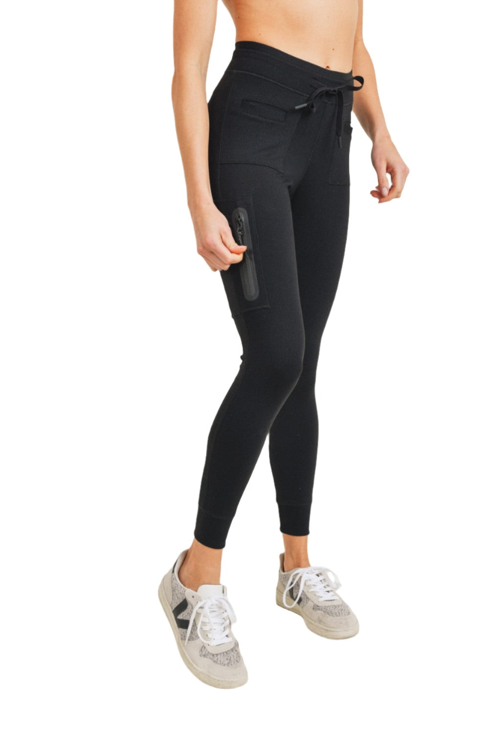 Mono B Utility Leggings APH3153 - Black - side alt view