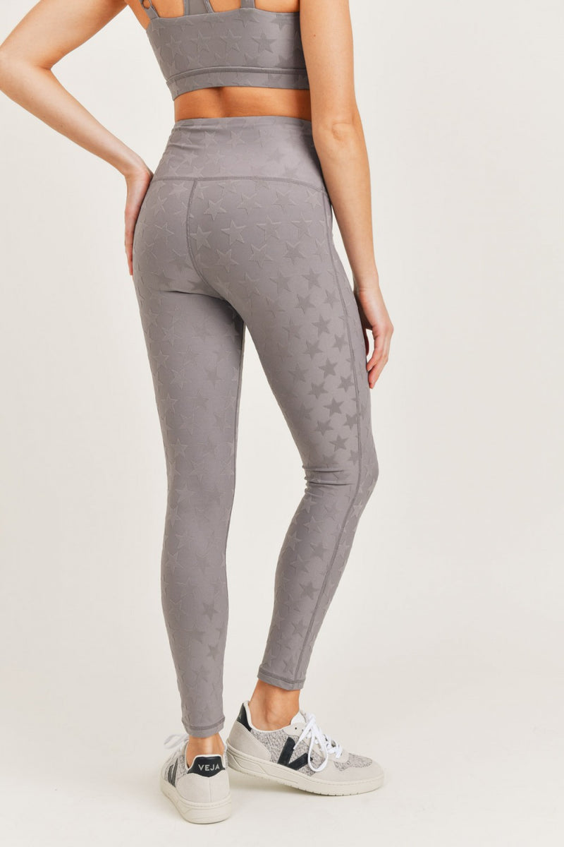 Mono B Tapered Band Solid Cropped Leggings with Back Pockets - Enterprise  Crossing LLC.
