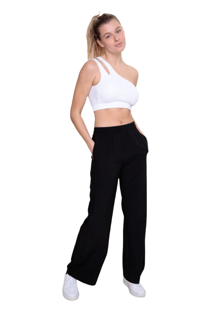 Mono B Seamless Double One Strap Bra AT-B0477 - White - Front Full View2