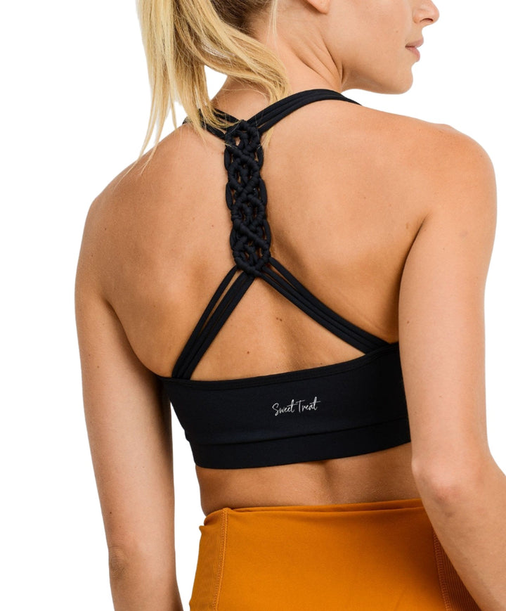 Mono B Dragon Braid Straps Racerback Bra AT2014 - rear view