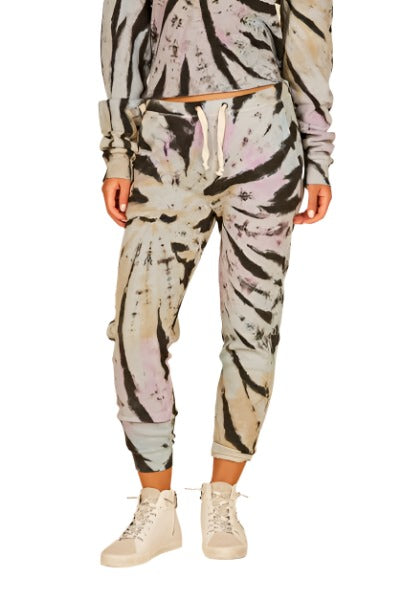Vintage Havana Grunge Tie Dye Jogger B8902 - front view