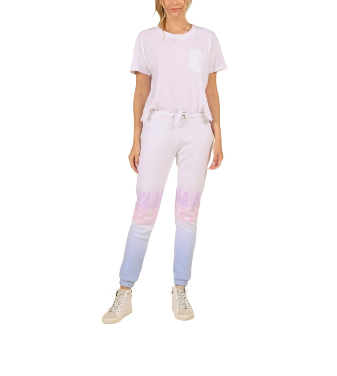 Vintage Havana/Ocean Drive Multi Dip Dye Burnout Jogger B9112 - Multi Dip Dye - front alt view