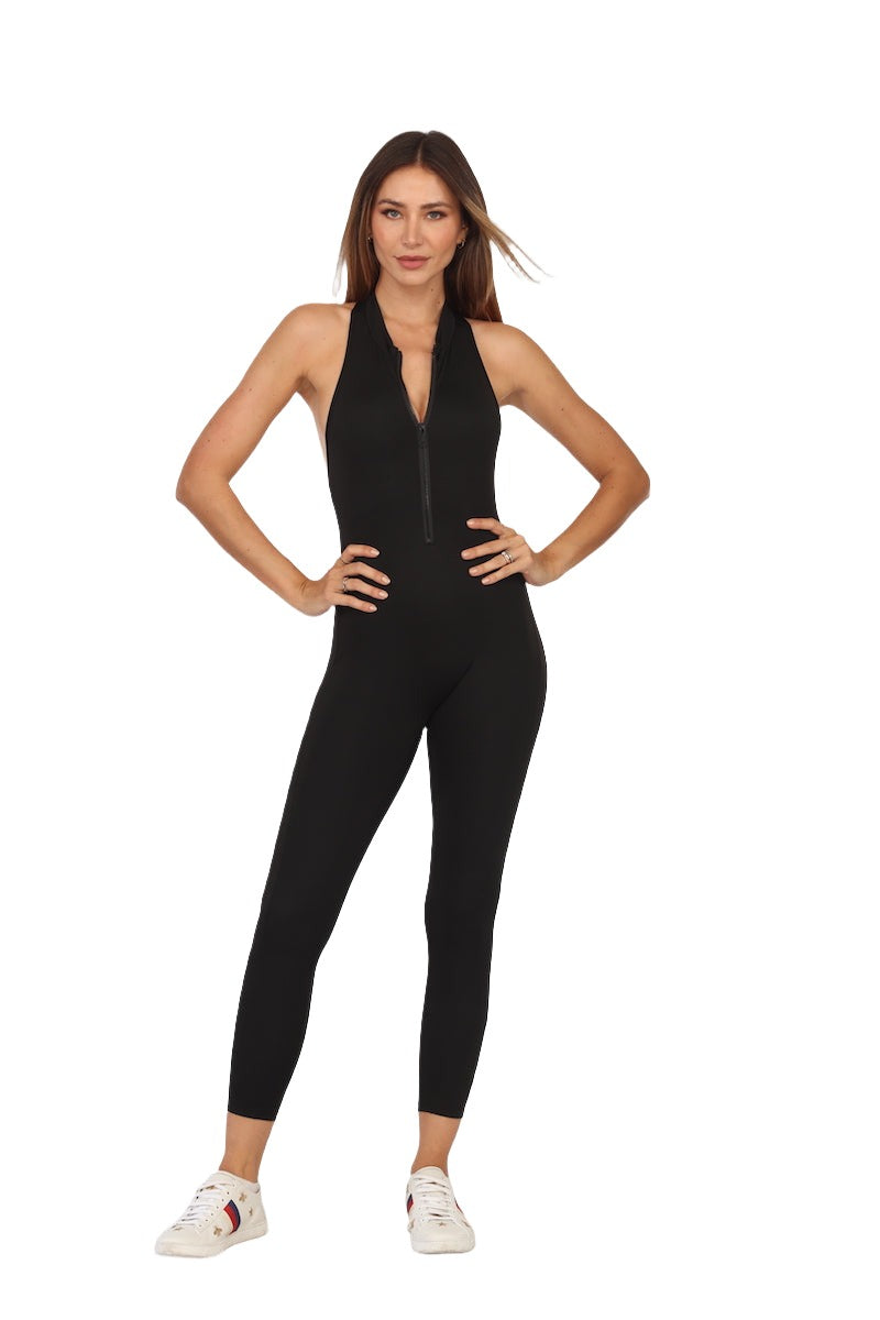 Fitwear Slingshot Jumpsuit - Black - Front Full View