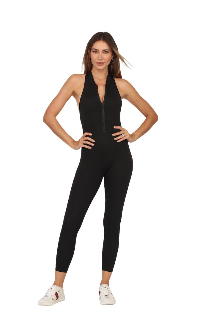 Fitwear Slingshot Jumpsuit - Black - Front Full View