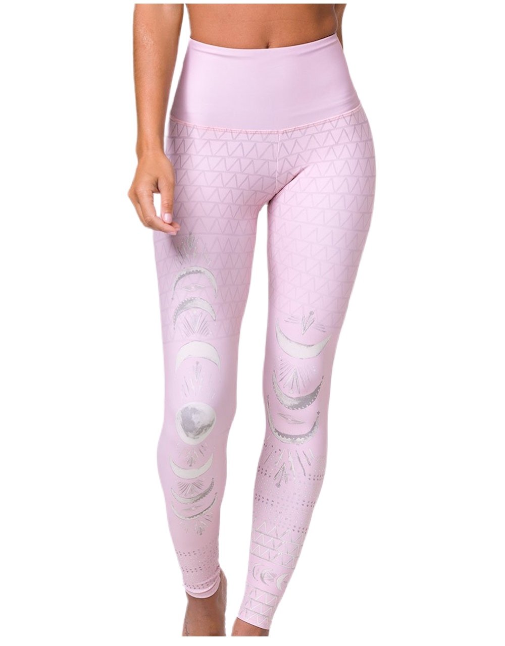 Onzie Hot Yoga High Rise Legging 276 - Blush Las Lunas - front view