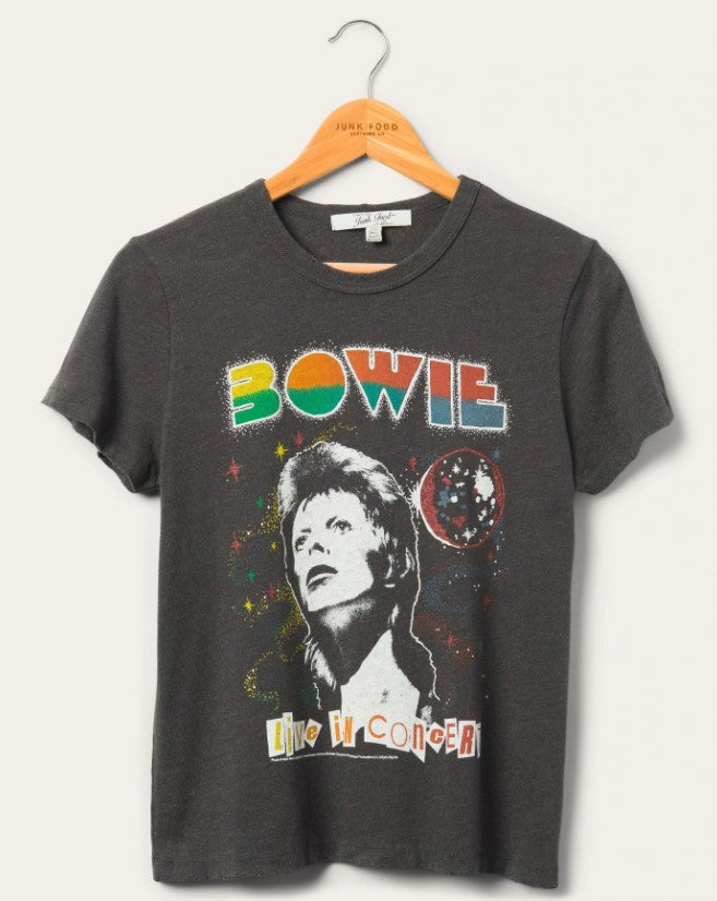 Bowie Live In Concert Rock and Roll Tee Shirt by Junk Food