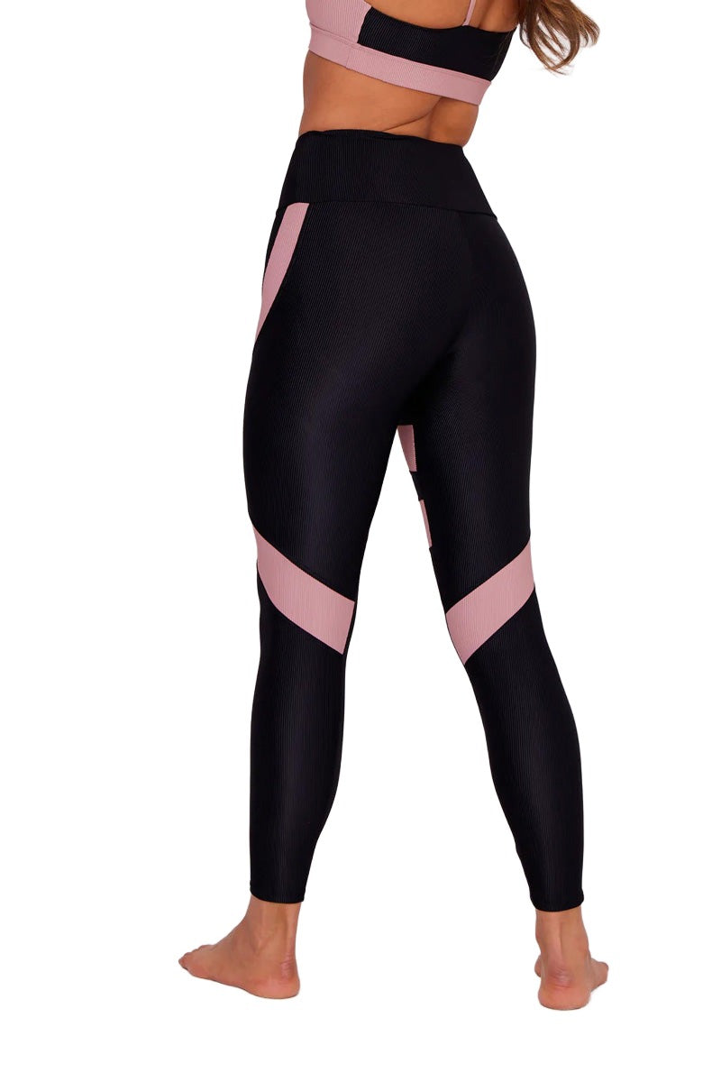 Onzie Flow Cadence Legging 2274 - Antique Rose Combo