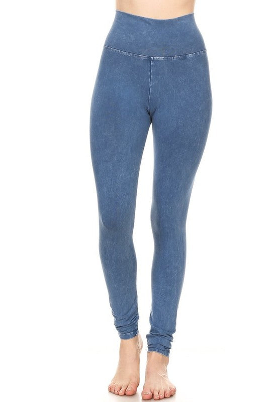 T-Party Fold Over MINERAL WASH LEGGING CJ72219