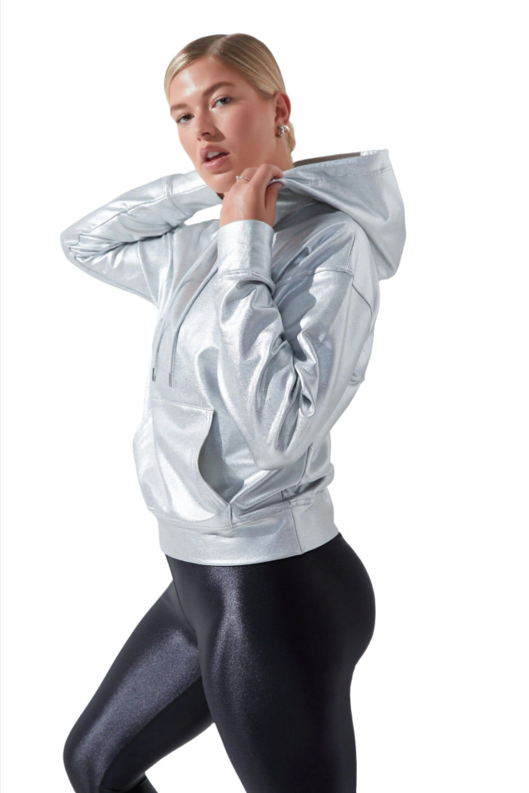 FINAL SALE! Noli Chrome Hoodi - Chrome - Side View