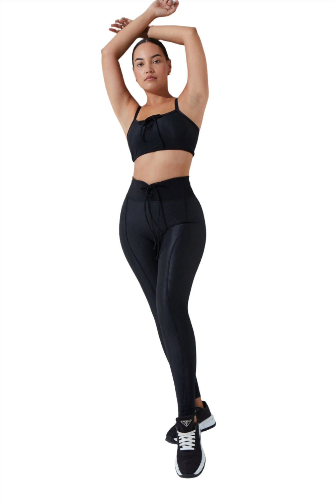 FINAL SALE! Noli Courtside Bra - Black - Front Full View