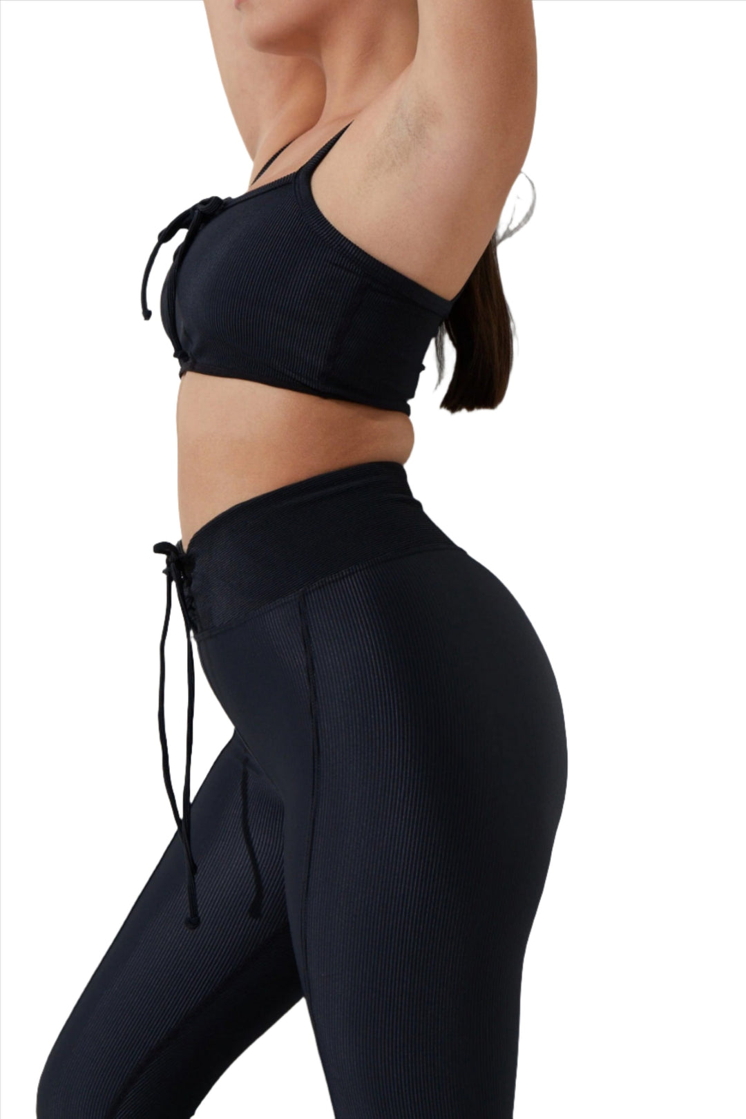 FINAL SALE! Noli Courtside Bra - Black - Side View