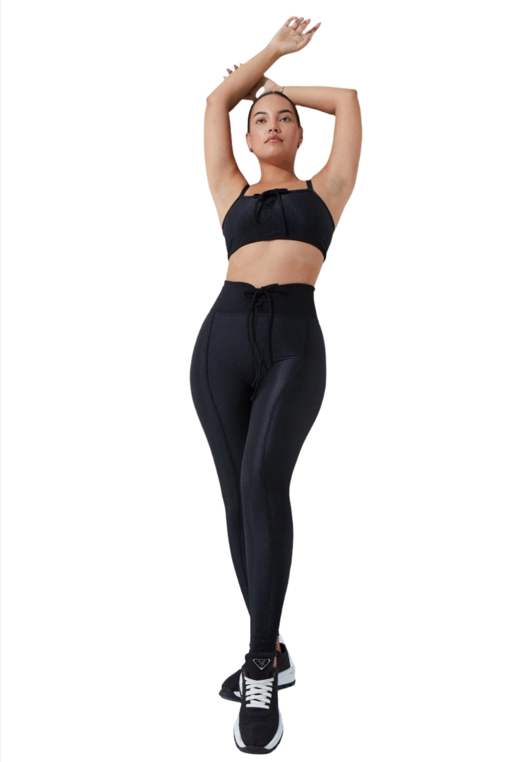 FINAL SALE! Noli Courtside Legging - Black - Front Full View