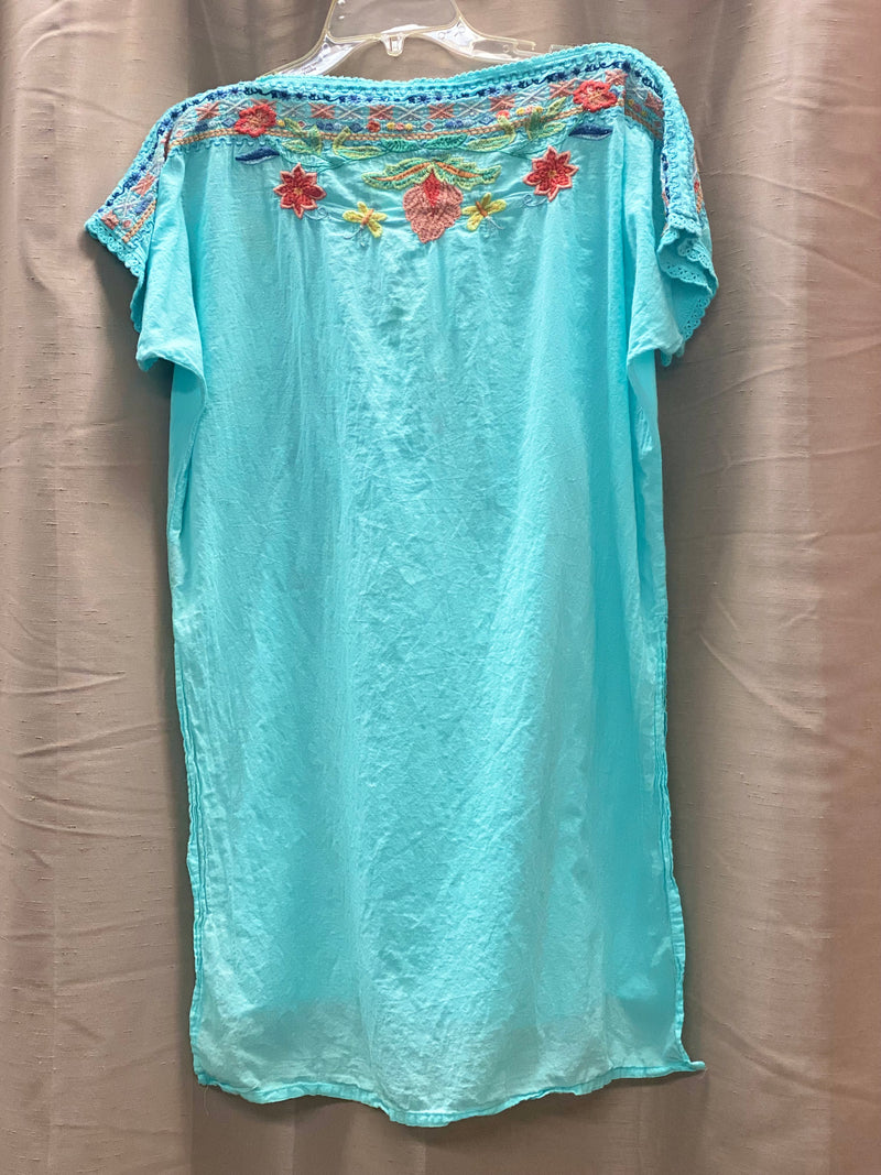 Johnny Was Dahlia Short Sleeve Embroidered Tunic
