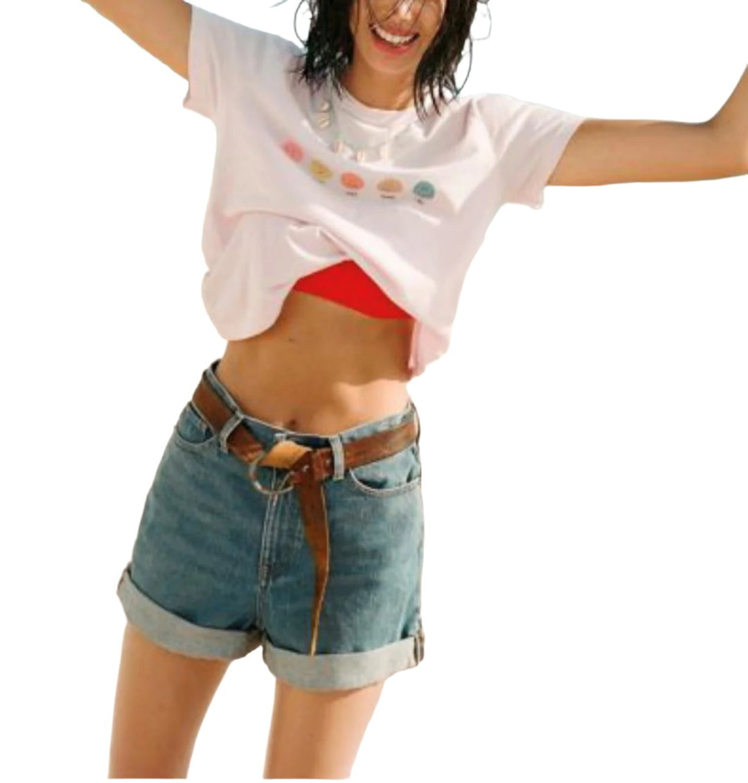 TMD Emoji Tee - Pink - front  alt view