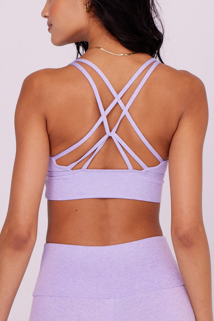 Onzie Flow Eco Luxe Bra 3840 and Plus -  Amethyst - Back View