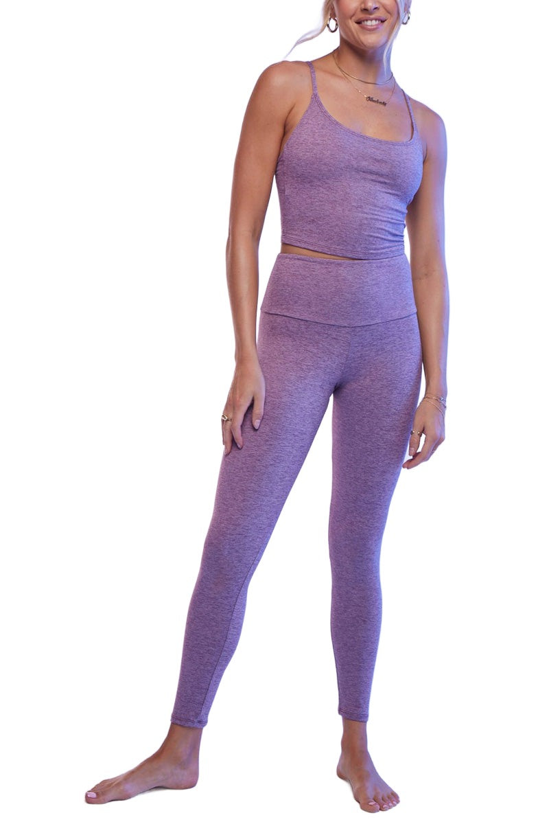 Onzie Eco Luxe Legging 2286 and Plus - Dusty Lilac - Full View