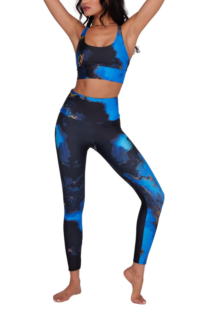 Onzie Flow Highrise Basic Midi 2029 and Plus - Lapis - Full View