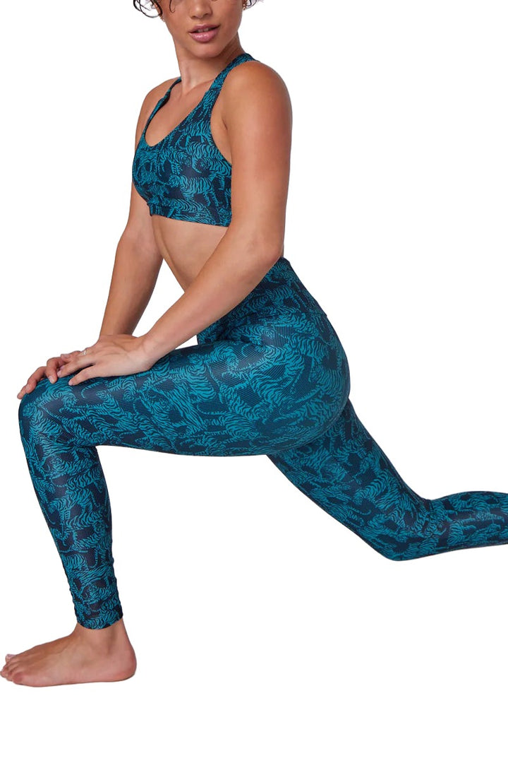 Onzie Hot Yoga High Rise Ribbed Midi 2250 - Nala Rib - Rear View