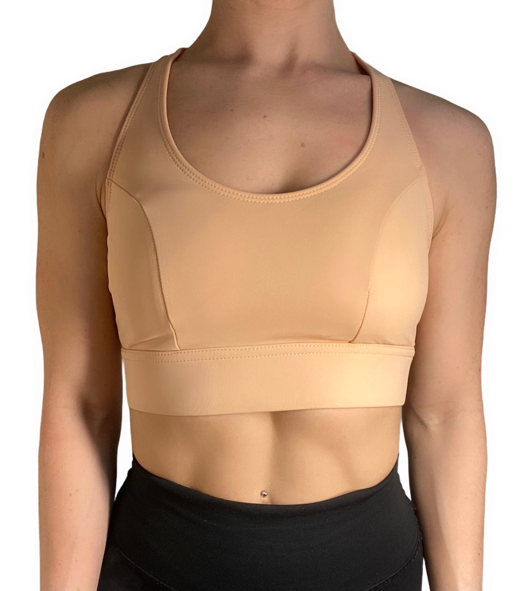 Onzie Warrior Yoga Sports Bra 3725 - Olive Cobra - front view