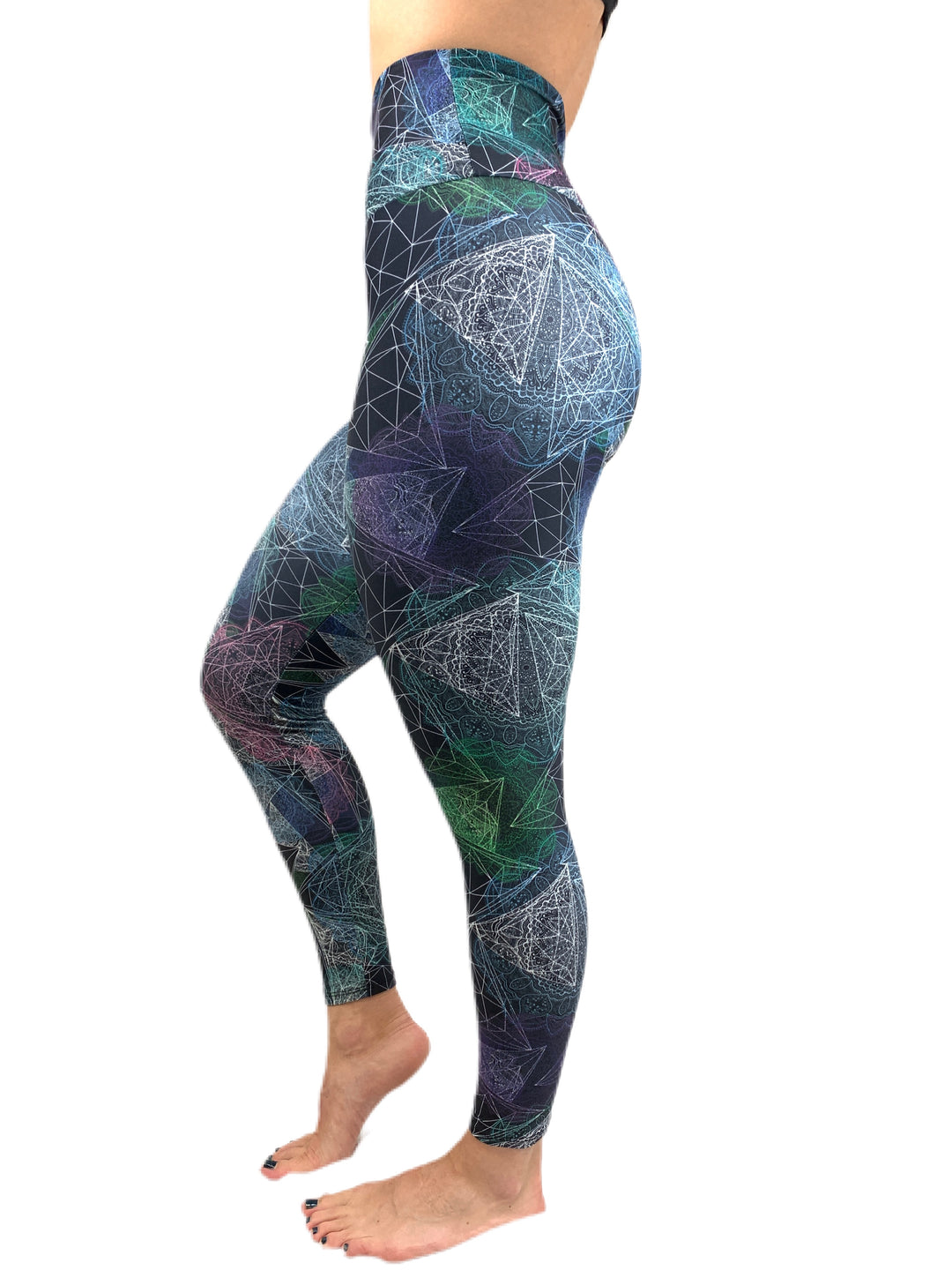 Onzie Flow Highrise Basic Midi 2029 7/8 legging  - Mathematics - side alt view 