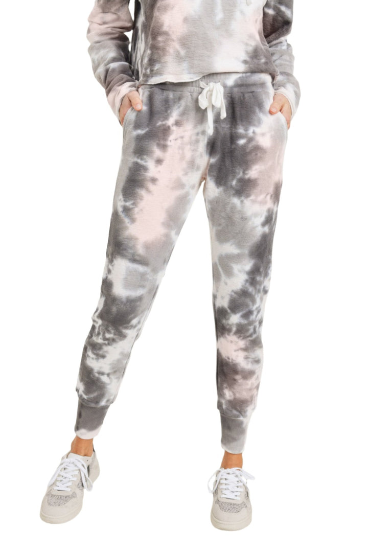 Mono B Tie Dye Jacquard Joggers KP11688 - Quinn Tie Dye   -  front alt view 1