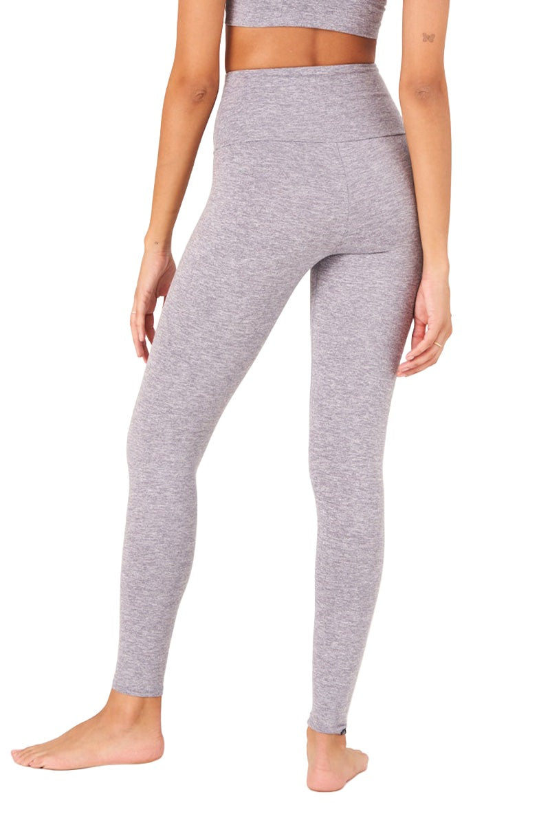 Onzie Luxe Legging 2269 - Heather Grey - Back View