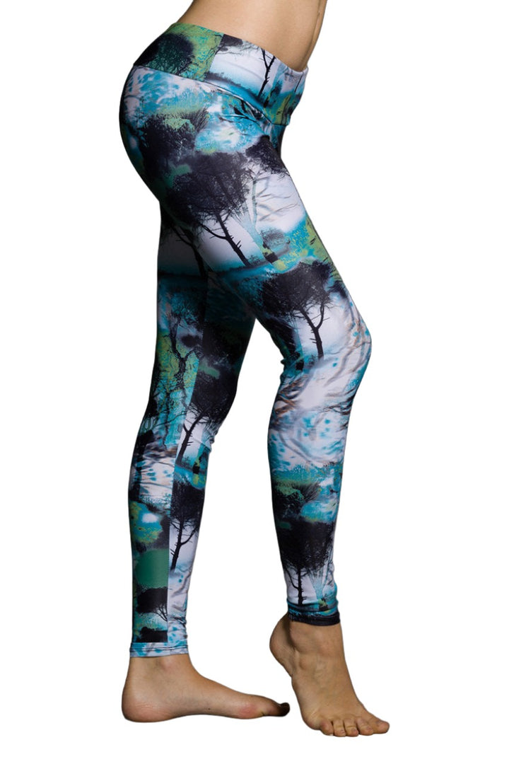 Onzie Hot Yoga Leggings 209 - Twilight - side view